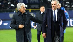 Gasperini e Ancelotti - foto LaPresse - IlPosticipo.it