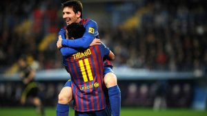 Messi e Thiago Alcantara