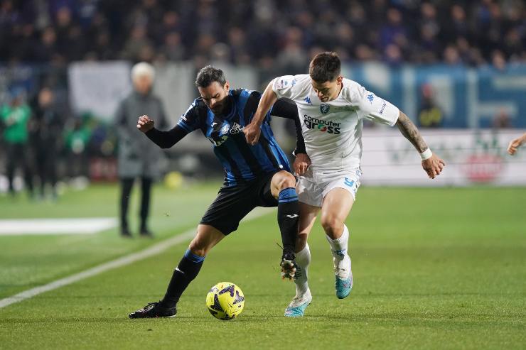 Satriano in campo con la maglia dell'Empoli in Serie A - foto LaPresse - IlPosticipo.it