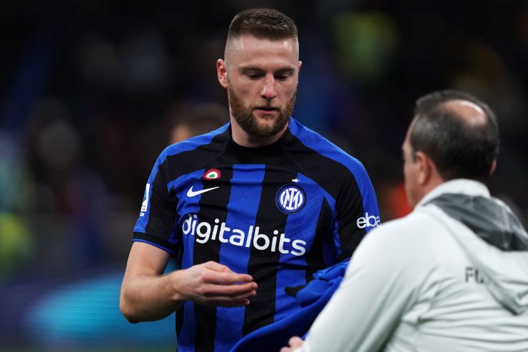 Skriniar in campo con la maglia dell'Inter in Serie A - foto LaPresse - IlPosticipo.it