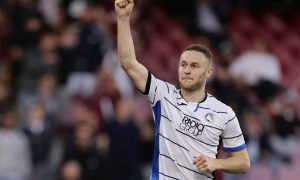 Teun Koopmeiners esulta con la maglia dell'Atalanta - foto LaPresse - IlPosticipo.it