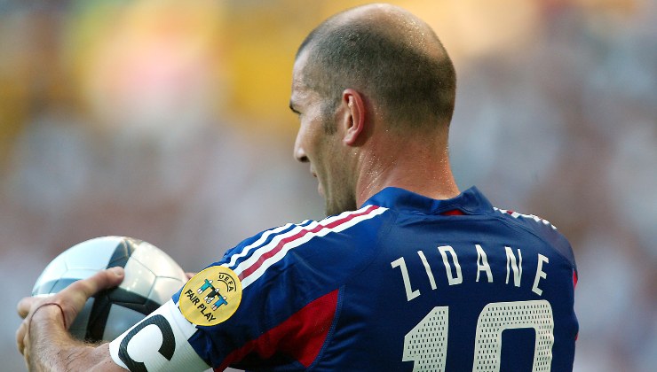 Zidane con la Francia a Euro 2004