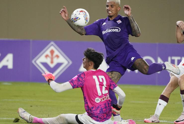 Dodò in campo con la maglia della Fiorentina - foto LaPresse - IlPosticipo.it