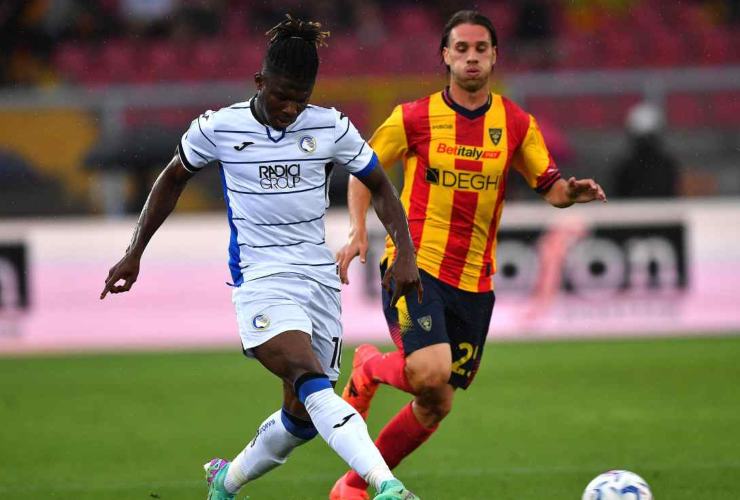 El Bilal Touré in campo con la maglia dell'Atalanta contro il Lecce - foto LaPresse - IlPosticipo.it