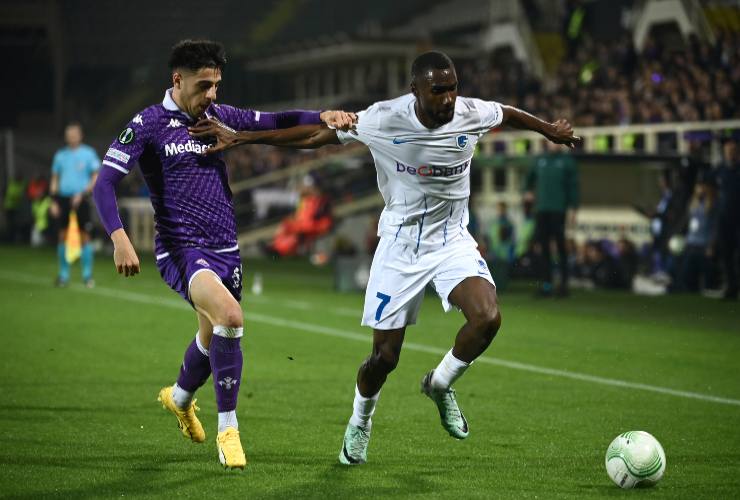 L'esterno offensivo Alieu Fadera in campo contro la Fiorentina - foto LaPresse - IlPosticipo.it