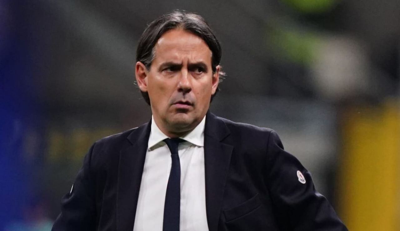 Il tecnico dell’Inter Simone Inzaghi a bordo campo – foto LaPresse JMania.it - IlPosticipo.it