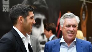 Paulo Fonseca e Carlo Ancelotti