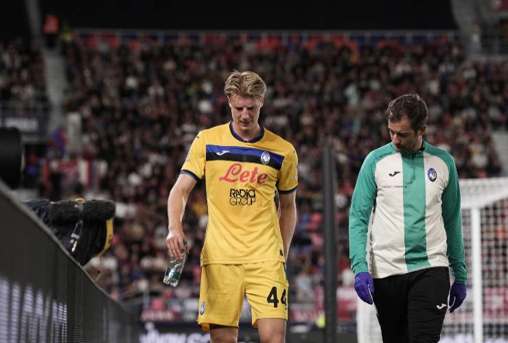 Brescianini esce dal campo malconcio nel match con la sua Atalanta - foto LaPresse - IlPosticipo.it