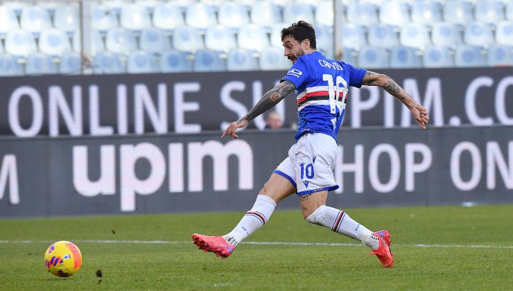 Francesco Caputo ai tempi della Sampdoria