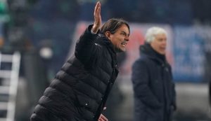 Inzaghi in primo piano e più in fondo Gasperini - foto LaPresse - IlPosticipo.it