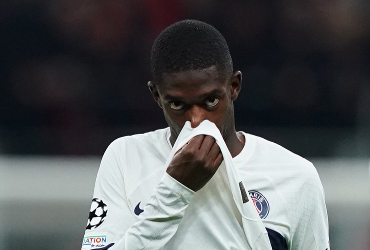 Ousmane Dembélé in campo con la maglia del PSG - foto LaPresse - IlPosticipo.it