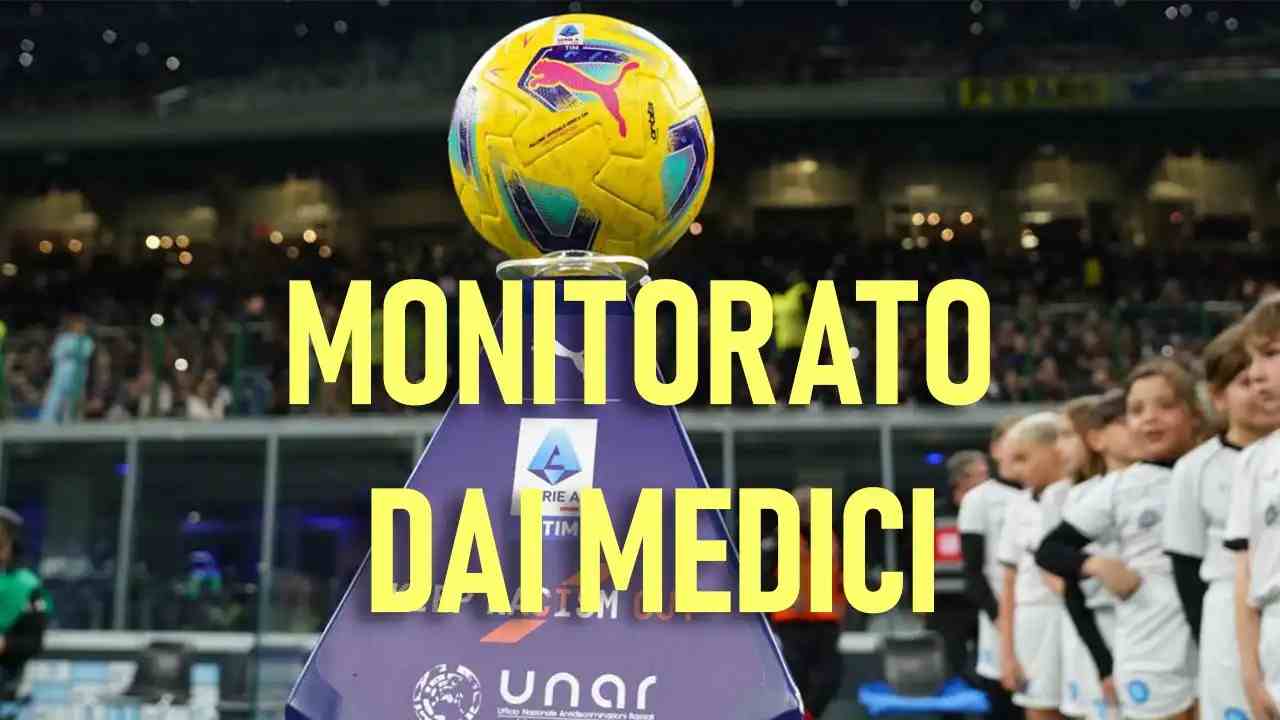 Ansia per le condizioni del calciatore