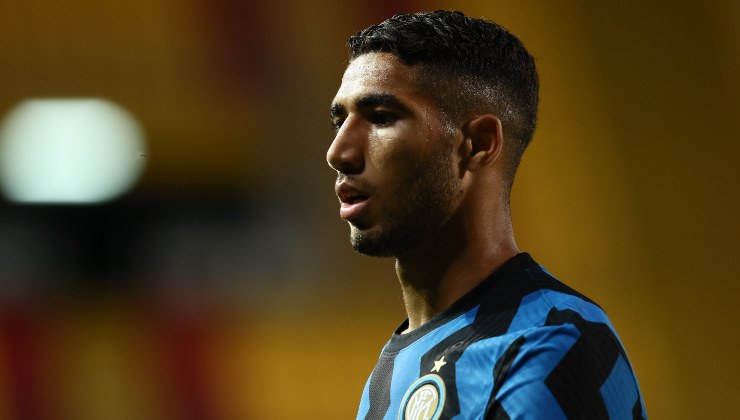 Hakimi fotografato ai tempi dell'Inter