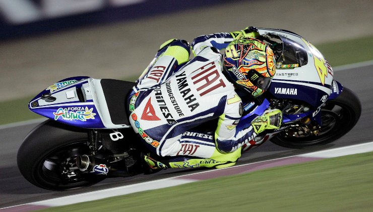 Valentino Rossi ai tempi della Yamaha