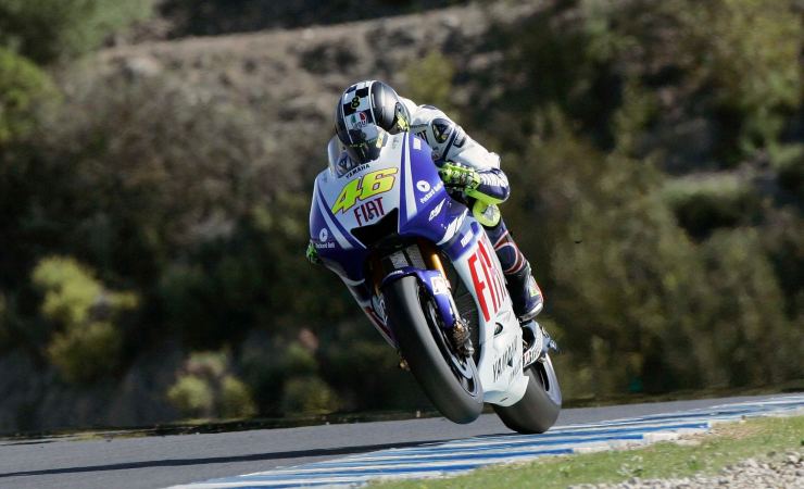 Attimi di paura per Rossi 